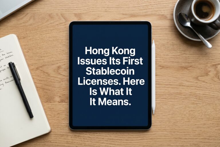 Hong Kong Issues Its First Stablecoin Licenses. Here Is What It Means.